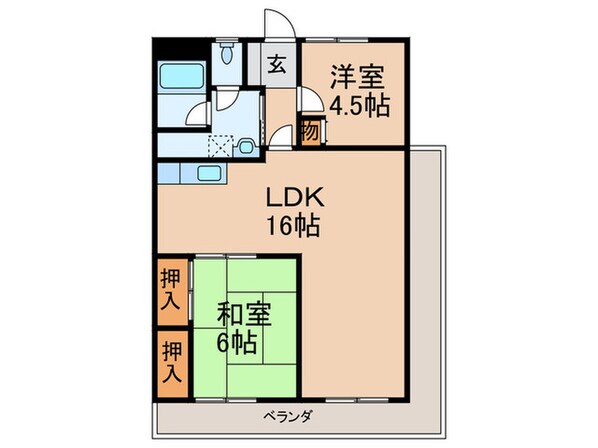 マンションはたなかの物件間取画像